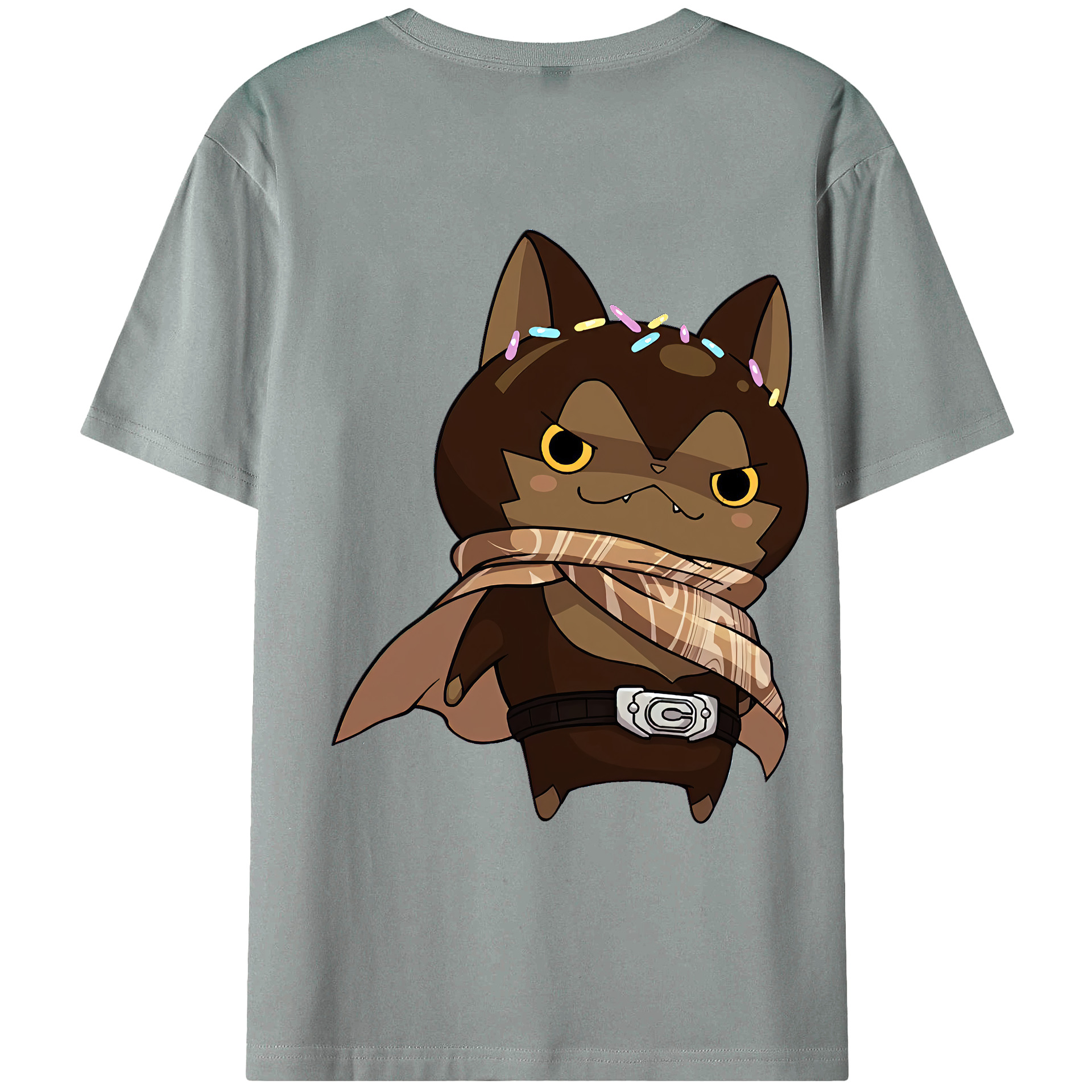 （画像用） 妖怪ウォッチ Yo-kai Watch 綿100％ メンズ半袖Tシャツ（バックプリント） 通気性